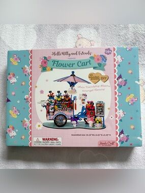 NEW Hands Craft DIY Craft Supplies Hello Kitty & Friends Flower Cart TGSH03 Wood